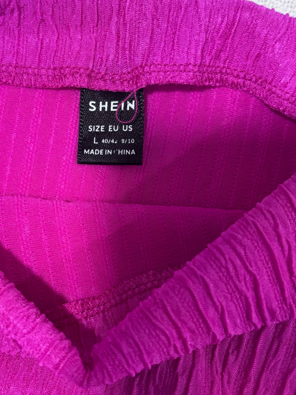 🩷SHEIN Fuchsia Ribbed Ruched Midi Dress - Picture 5 of 11